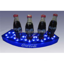 Merchandising Custom Logo Illuminated Desktop Acrylic 5 Perfume Bottle Liquid Bottle Display Stand
